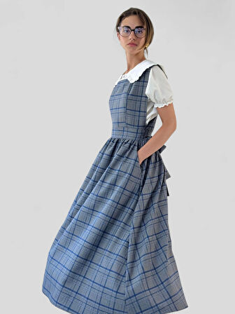 Retrobird Mandy Uzun Midi Boy Jile Elbise Kadın Füme