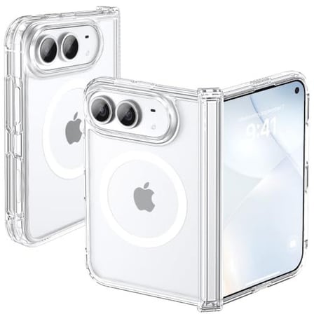 IPhone Duo Premium Şeffaf Crystal Clear Kılıf MagSafe ile Uyumlu