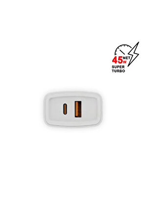 Tecno Camon 40 Pro 5G Uyumlu Süper Hızlı PD Type-C to Type-C ve 45W Şarj Seti MT-A1752