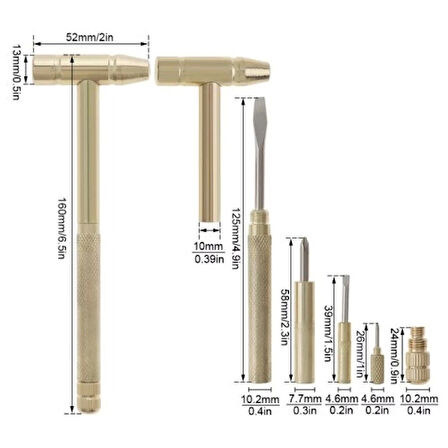 5 in 1 Çekiç Tornavida Tamir Seti