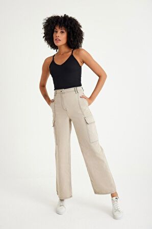 Straight Kargo Jean  Pantolon