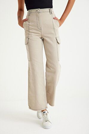 Straight Kargo Jean  Pantolon