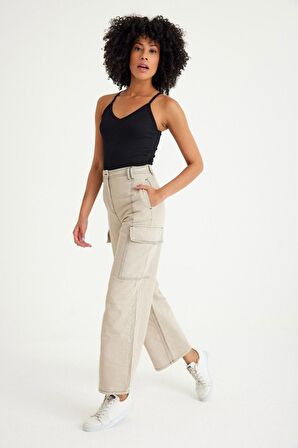 Straight Kargo Jean  Pantolon