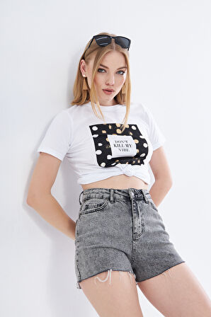 Baskılı Kadın Tişört