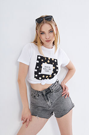 Baskılı Kadın Tişört