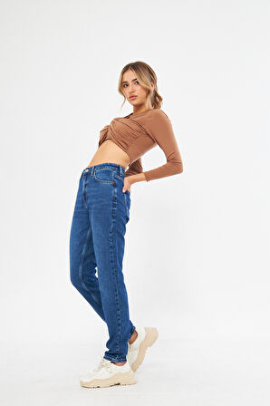 Mavi Orta Bel Basic Mom Jeans