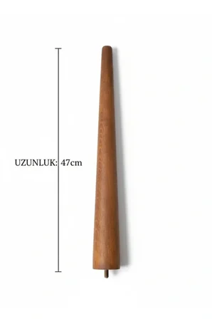 Ahşap Konik Ayak | 47 cm | Sehpa Ayağı 4'lü |