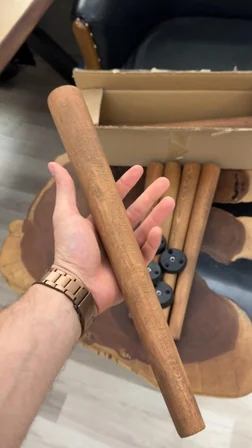 Ahşap Konik Ayak | 43 cm | Sehpa Ayağı 4'lü |