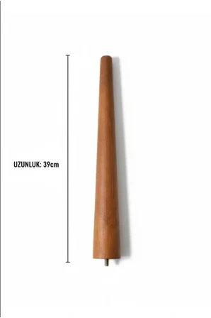 Ahşap Konik Ayak | 39 cm | Sehpa Ayağı 4'lü |