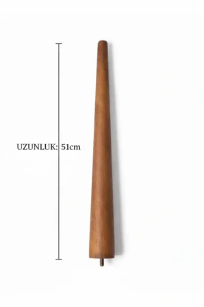 Ahşap Konik Ayak | 51 cm | Sehpa Ayağı 4'lü |