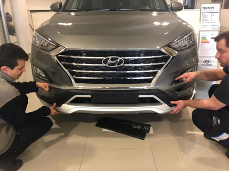 AUTOGP  Hyundai tucson ön tampon koruması difüzör 2018 2019 2020