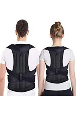 Unisex Siyah Highconcept Ortopedik Balenli Dik Duruş Korsesi