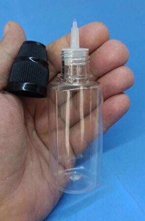 100 Adet 50 ml boş pet şişe İğne damlatma Uçlu tıpa Çocuk Kilitli Kapak Numune-likit-kolonya-parfüm-sıvı Gorilla benzeri 50 cc