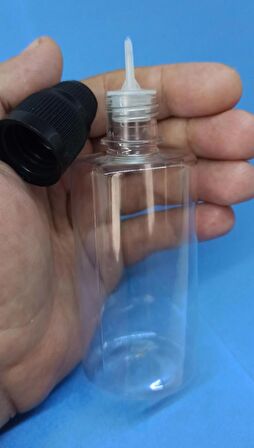 100 Adet 100 ml boş pet şişe İğne damlatma Uçlu tıpa Çocuk Kilitli Kapak Numune-likit-kolonya-parfüm-sıvı Gorilla benzeri 100 cc