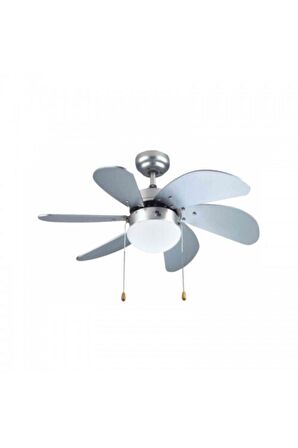 Kcf282 60w Silver 6 Kanatlı Avizeli Tavan vantilatörü