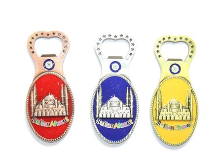 Premium Koleksiyonluk Parça Küçük Hediye Şehir Hatırası Yöresel Sultanahmet Magnet Ve Açacak