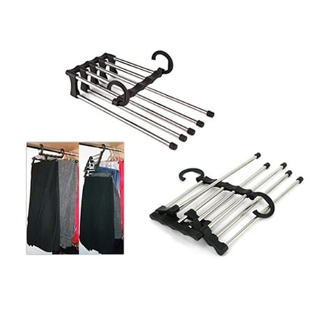 Premium Düzenli Dolap Kıyafet Organize Düzen Kurucu Hareketli Pantolon Askılığı 5