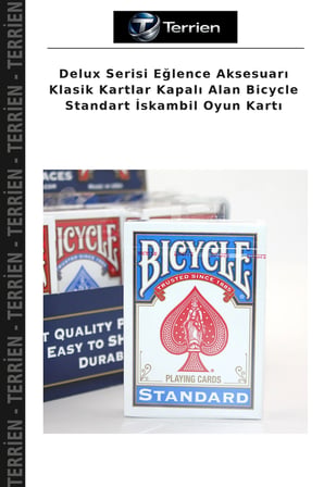 Delux Serisi Eğlence Aksesuarı Klasik Kartlar Kapalı Alan Bicycle Standart İskambil Oyun Kartı
