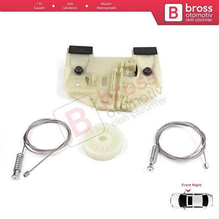 Mercedes Sprinter W906 2006-2018 VW Crafter 30-35 2E 2F 2006-2017 İçin Ön Sağ Cam Kriko Tamir Seti