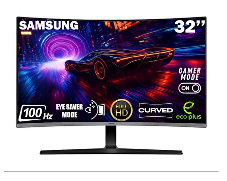SAMSUNG Essential S3 S39GD 32 inç 100 Hz 4 ms (HDMI+D-SUB) FHD CURVED Monitör LS32D390GAUXUF