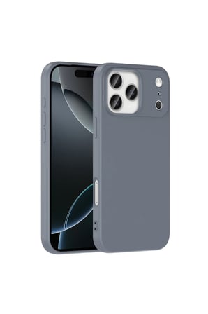 Gpack İphone 18 Pro Max Kılıf Mara Lansman Soft Silikon İçi Kadife Gri