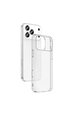 Gpack İphone 18 Pro Max Kılıf Silikon Kamera Lens Koruyuculu Şeffaf AZN