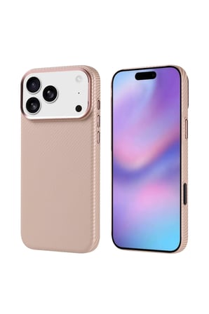 Gpack İphone 18 Pro Max Kılıf Nekst Magsafe Şarj Özellikli Karbon Fiber Görünümlü + Ekran Koruyucu