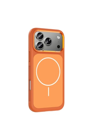 Gpack İphone 18 Pro Max Kılıf Sanremo Magsafe Şarj Özellikli Metal Kamera Çerçeveli Silikon + Ekran Koruyucu