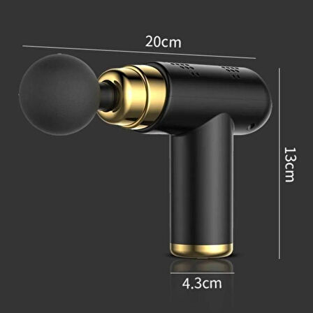 CT-STONES® 4 Başlıklı USB Şarj Olabilen Masaj Tabancası