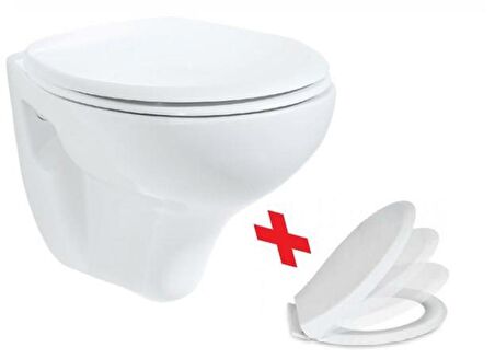 Creavit TP320 Asma Klozet Beyaz KC4000 Yavaş Kapanır Kapaklı