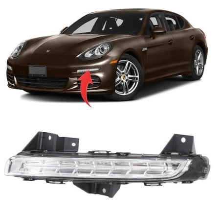 Porsche Panamera 2010-2013 Sol Sis Farı Gündüz Ledi 97063108152