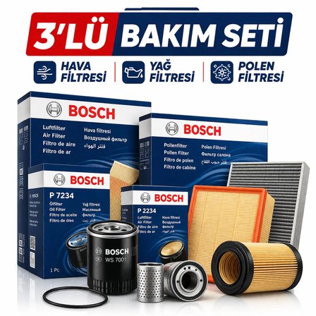 Bosch BMW Z4 2.8i sDrive 245 HP Filtre Bakım Seti (2011-2016) 3 Lü