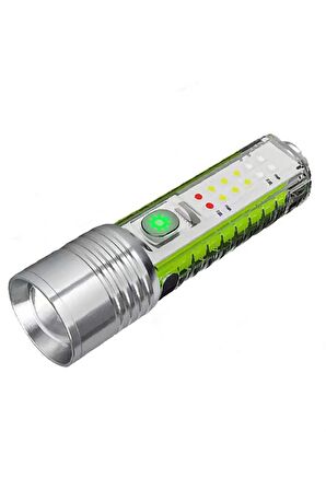 Şarjlı El Feneri 30w Gövdeden Rgb Özelliği Ve Mıknatıslı pt-8430