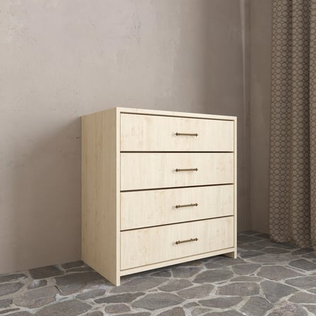 Soft Wood 4 Çekmeceli Masif Ahşap Şifonyer Vernik