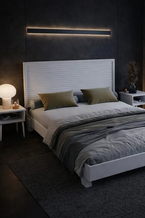Alaz Model Yatay Başlıklı Masif Ahşap Karyola Kolay Kurulum Fırınlanmış İthal Sibirya Çamı 90x190 Yatak Uyumlu