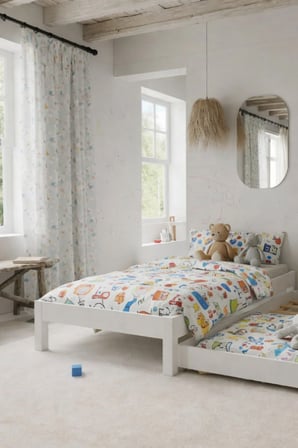 Canvas Model Masif Ahşap Karyola Kolay Kurulum Fırınlanmış İthal Sibirya Çamı 100x200 Yatak Uyumlu