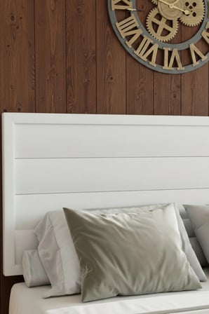 Hüma Model Yatay Başlıklı Masif Ahşap Karyola Kolay Kurulum Fırınlanmış İthal Sibirya Çamı 90x190 Yatak Uyumlu