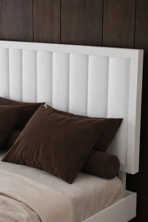 Hüma Model Dikey Başlıklı Masif Ahşap Karyola Kolay Kurulum Fırınlanmış İthal Sibirya Çamı 90x190 Yatak Uyumlu