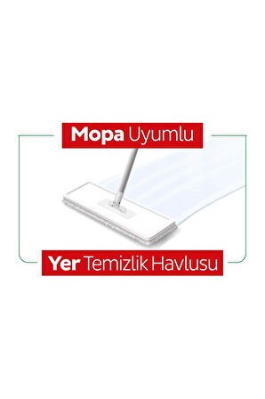 Sleepy Easy Clean Beyaz Sabun + Çamaşır Suyu Katkılı Mopa Uyumlu Yer Temizlik Havlusu 2x50 100 Yapra