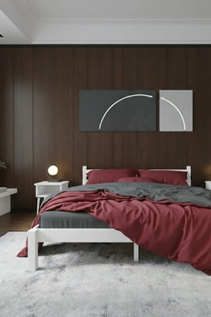 Letto Model Masif Ahşap Karyola Kolay Kurulum Fırınlanmış İthal Sibirya Çamı 90x190 Yatak Uyumlu