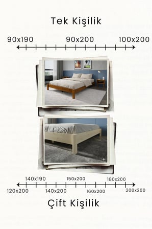 Loft Model Masif Ahşap Karyola Kolay Kurulum Fırınlanmış İthal Sibirya Çamı 90x190 Yatak Uyumlu