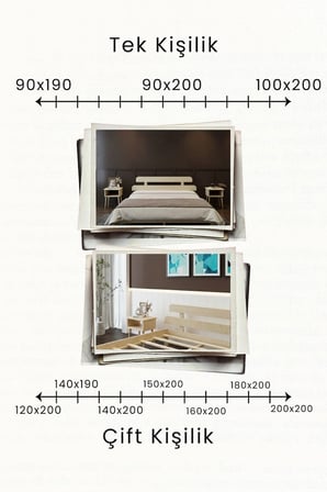 Lotus Model Masif Ahşap Karyola Kolay Kurulum Fırınlanmış İthal Sibirya Çamı 90x190 Yatak Uyumlu