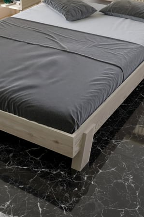 Lotus New Model Masif Ahşap Karyola Kolay Kurulum Fırınlanmış İthal Sibirya Çamı 90x190 Yatak Uyumlu