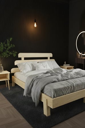 Lotus X New Model Masif Ahşap Karyola Kolay Kurulum Fırınlanmış İthal Sibirya Çamı 90x190 Yatak Uyumlu
