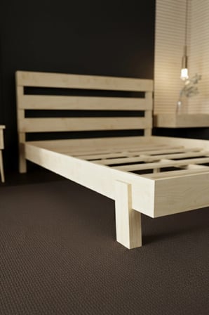Natura New Model Masif Ahşap Karyola Kolay Kurulum Fırınlanmış İthal Sibirya Çamı 90x190 Yatak Uyumlu