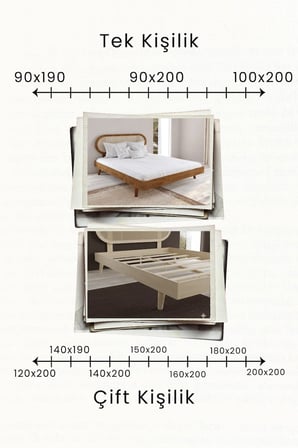 Padova Model Hazeran Başlıklı Masif Ahşap Karyola Kolay Kurulum Fırınlanmış İthal Sibirya Çamı 90x190 Yatak Uyumlu