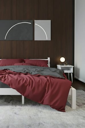 Letto Model Masif Ahşap Karyola ve 2 Adet Komodin Kolay Kurulum Fırınlanmış İthal Sibirya Çamı 90x190 Yatak Uyumlu 2 Adet Komodin