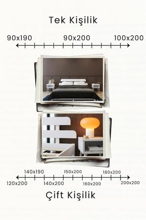 Lotus Model Masif Ahşap Karyola ve 2 Adet Komodin Kolay Kurulum Fırınlanmış İthal Sibirya Çamı 90x190 Yatak Uyumlu 2 Adet Komodin
