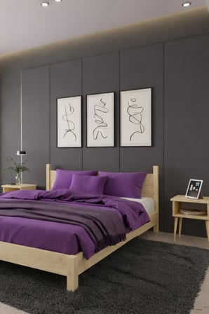 Mi̇rage Model Masif Ahşap Karyola ve 2 Adet Komodin Kolay Kurulum Fırınlanmış İthal Sibirya Çamı 90x190 Yatak Uyumlu 2 Adet Komodin