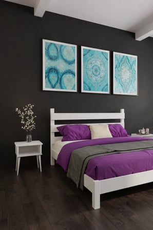 Natura Model Masif Ahşap Karyola ve 2 Adet Komodin Kolay Kurulum Fırınlanmış İthal Sibirya Çamı 90x190 Yatak Uyumlu 2 Adet Komodin